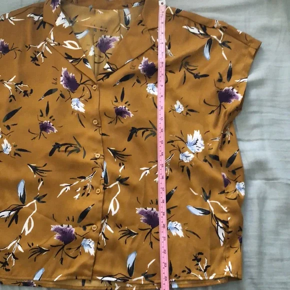 Mustard Yellow Viscose Dolman Top - Picture 7 of 7